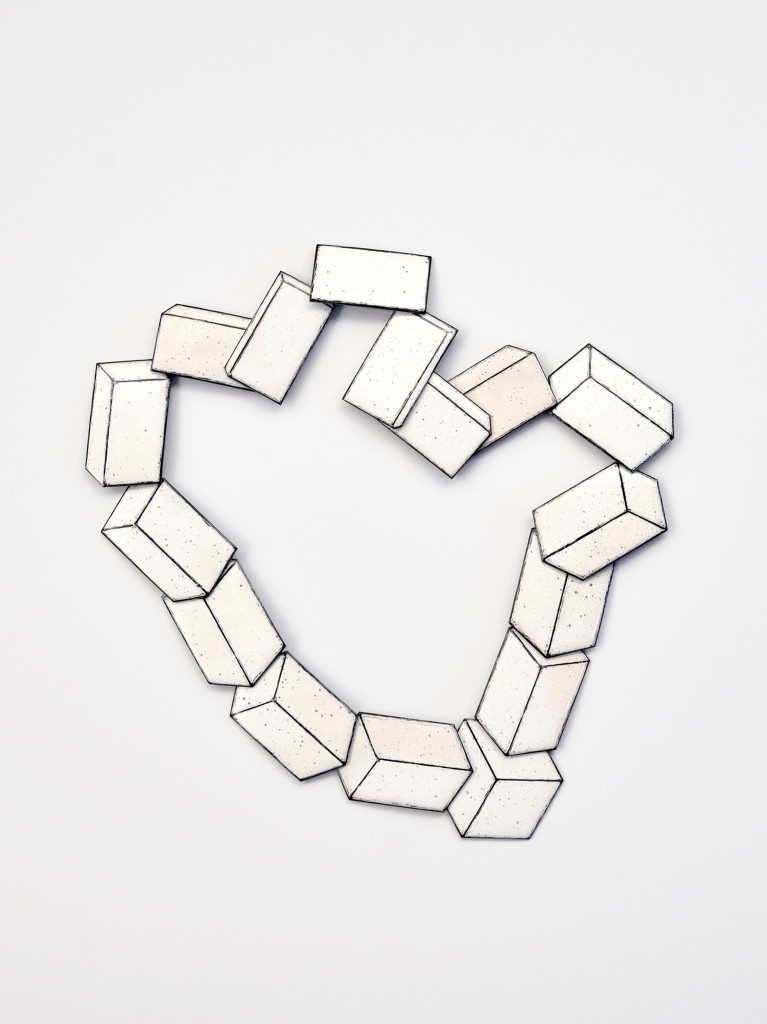 Christoph Straube, Necklace, 925 silver, enamel. 