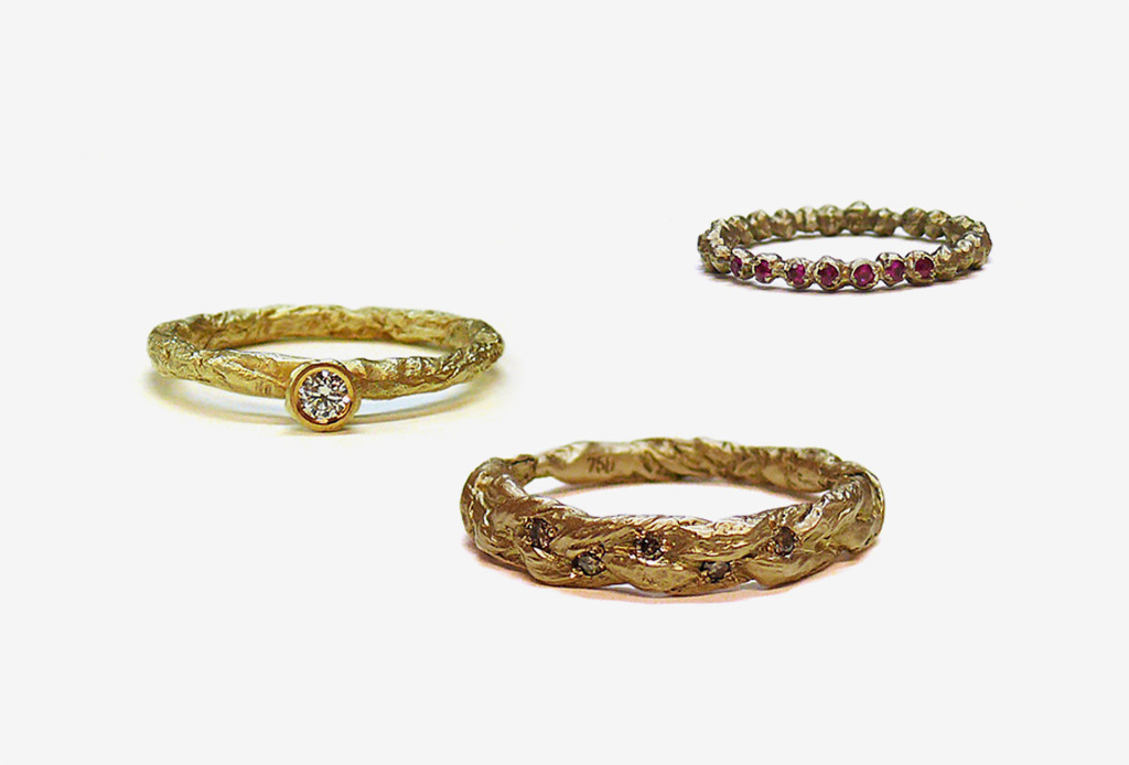 Rings from the <em>Von-Herzen</em> [From my heart] series.