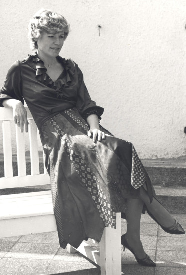 Krawattenrock, 1982. Seidenkrawatten. Photo Fachverband textil. E. V., Landesgruppe Brandenburg.