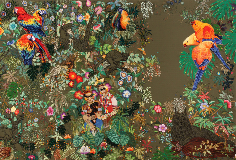 Chiachio & Giannone, Embroidery <em>La Ciudad Frondosa</em>, 2011-2012.