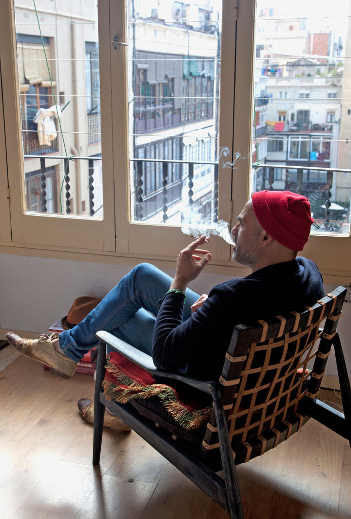 Norman Vialta taking a break.