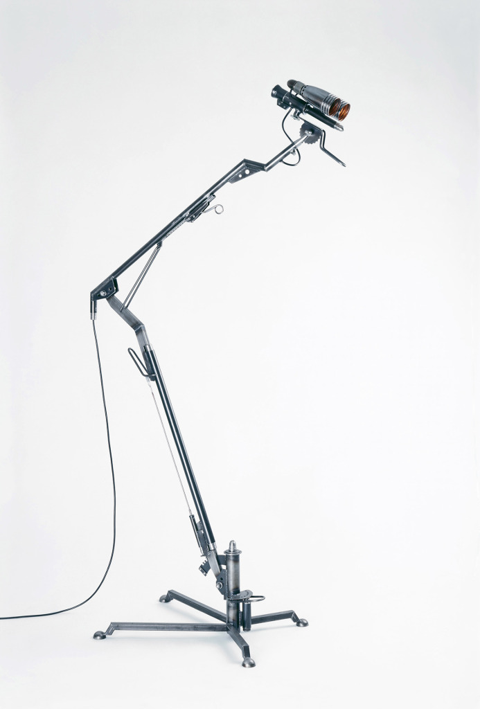 <em>Agent</em> floor lamp. Copper, steel