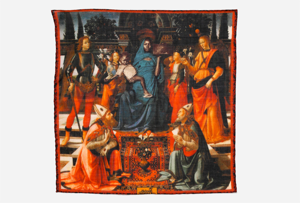 Ikire Jones, Einstecktuch  <em>The Madonna</em> aus der <em>The untold Renaissance</em>-Serie, 2014. © Walé Oyéjidé