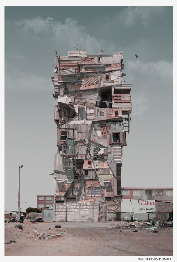 Justin Plunkett, Rendering <em>Skhayascraper</em>, 2013. Courtesy The Cabinet, Kapstadt