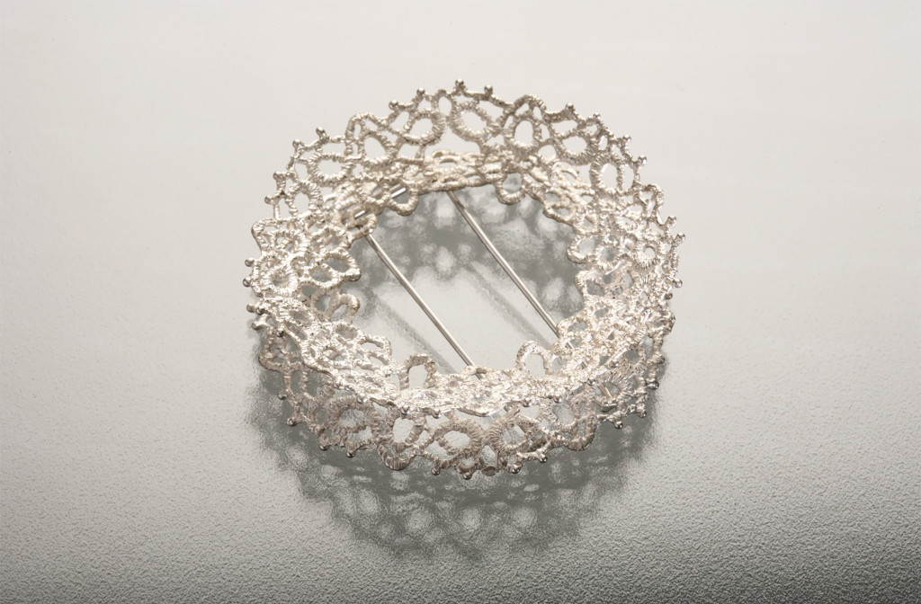 Brosche <em> Nocturne in 925 </em> (Nokturne in 925). Silber