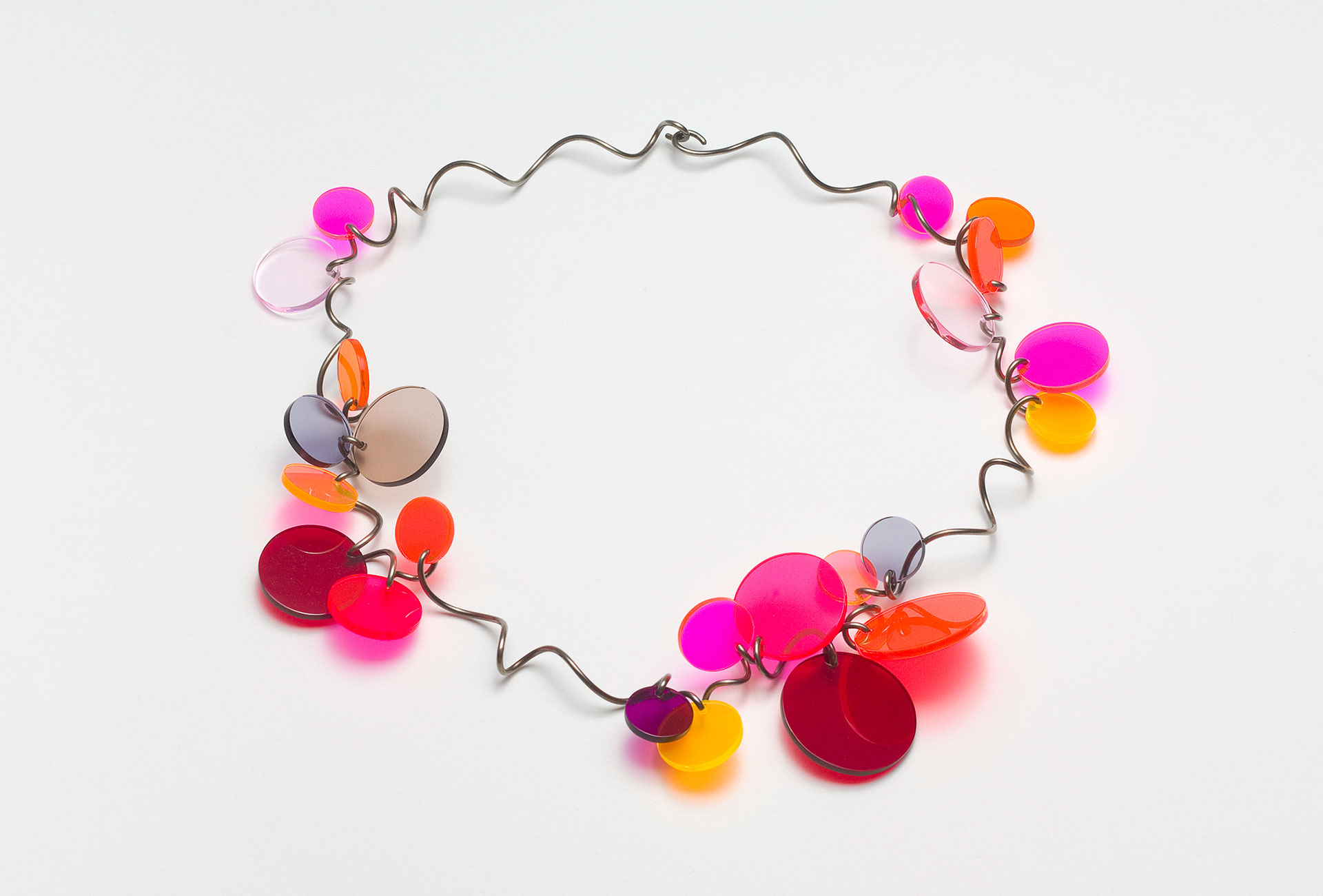 Paul Derrez, Confetti necklace, 2012. Silver, acrylic