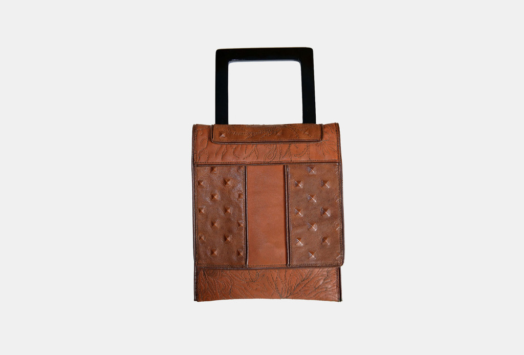 Tasche <em>Liona</em>. Leder, Dupionseide. Foto Heike Thamm. 978 €