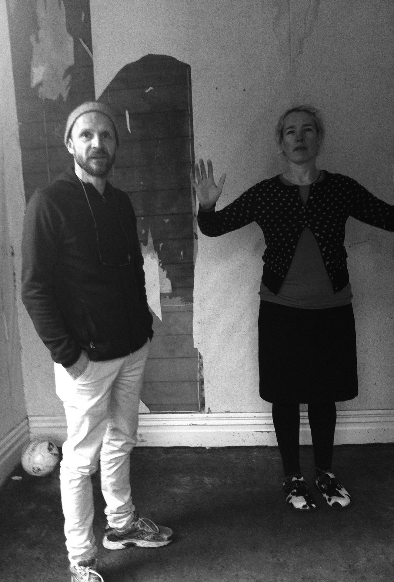 Lisa Walker und Karl Fritsch in ihrem Studio in Island Bay, Wellington