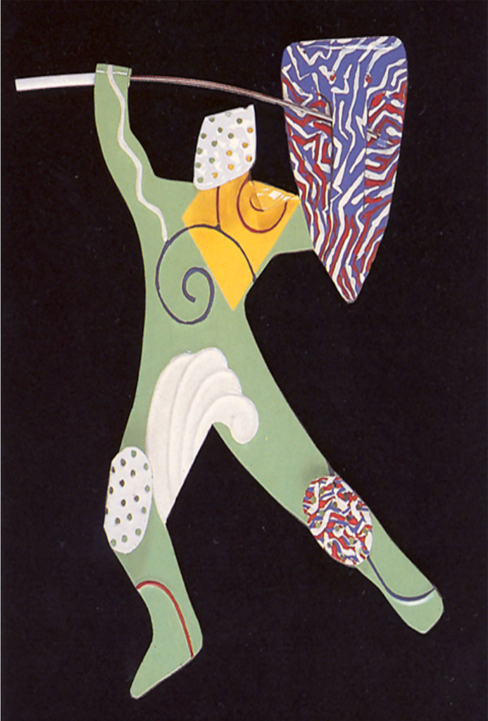 Die Ausstellung “Affenliebe, Hexenbesen und Samurais” in der Münchner Galerie Spektrum von 1986. Brosche “Crusader” von Esther Knobel, Jerusalem. Titelstory in Art Aurea