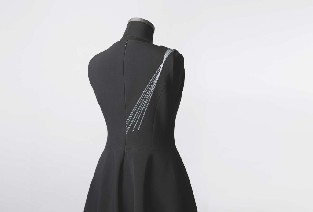 <em>Ausstrahlung</em> [charisma] dress. Viscose wool crépe (55% viscose, 43% wool, 2% spandex)