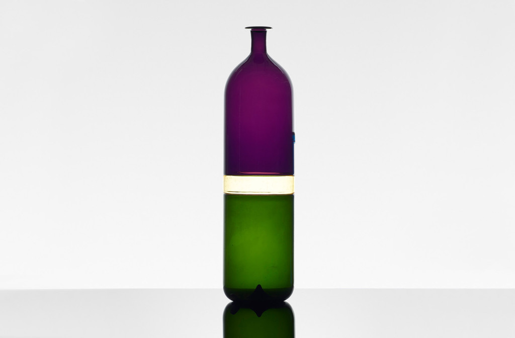 Tapio Wirkkala, Flaschenvase Bolle, 1966–68. Incalmo-Technik.
