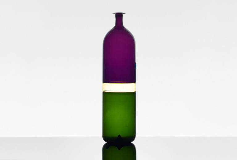 Tapio Wirkkala, Flaschenvase Bolle, 1966–68. Incalmo-Technik.