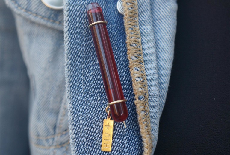 Serena Holm, <em>HIV</em> brooch