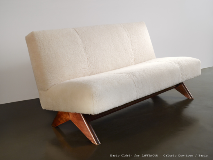 Pierre Jeanneret, Low Settee, 1955.