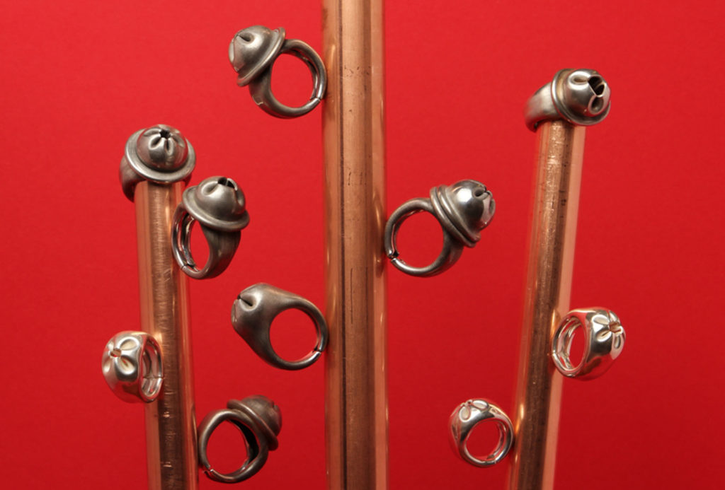 Ringe <em>Roh, No 3</em>. Silber