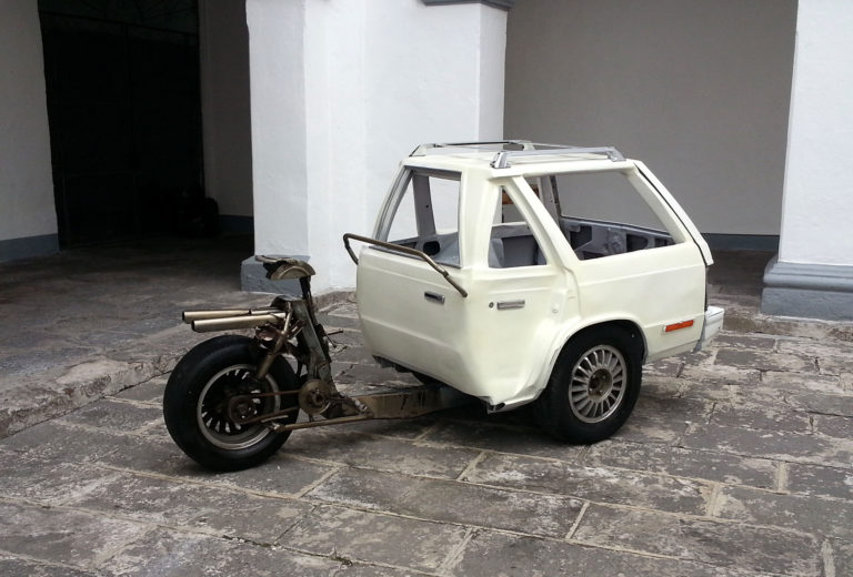 Kunstprojekt <em>Autos zu Fahrrädern</em>, Kaltwasser und Köbberling