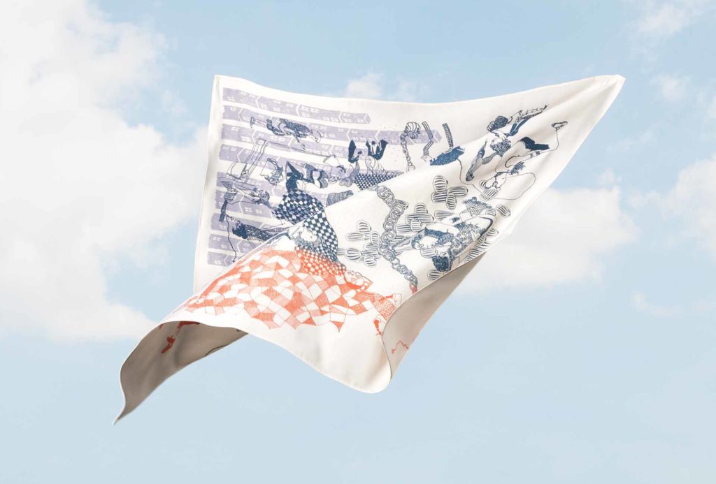 Tuch <em>Bon Plan</em>. Seide