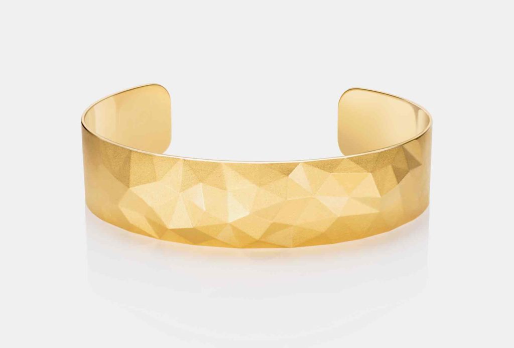 <em>Facets</em> Armreif, <em>No1</em>. Fairtrade Gold