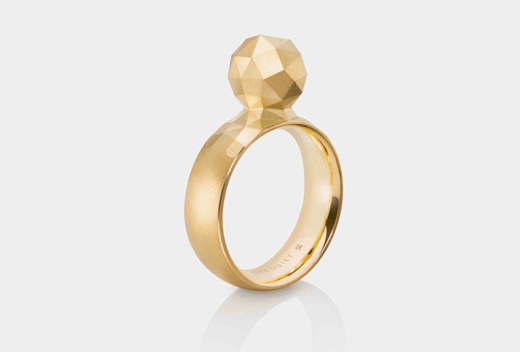 <em>Facets</em> Ring, <em>No1</em>. Fairtrade Gold