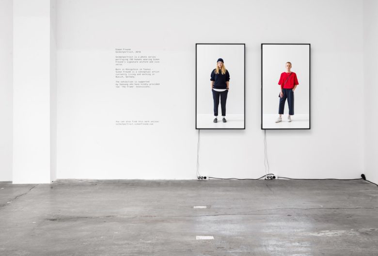 Simon Freund, Selbstportrait