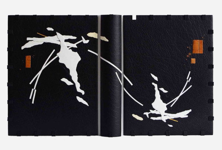 Bucheinband von Andreas Bormann, 2017. Ganzlederband mit Kassette. <em>Les Métamorphoses</em> von Ovid, Illustrationen von Pablo Picasso, Verkaufspreis 2.500 Euro.