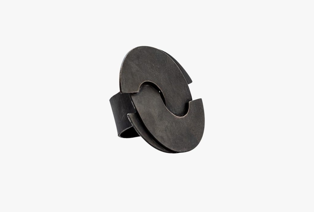 Ring, 2019. Silver blackened.
